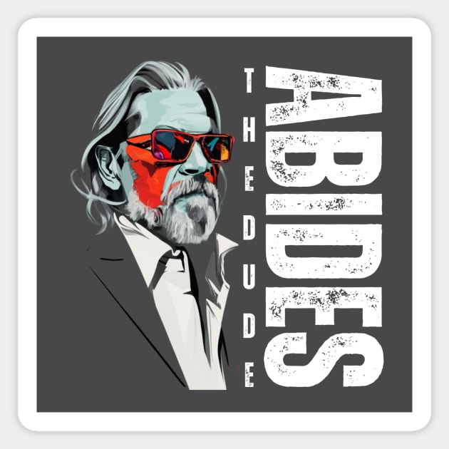 Jeff bridges,the dude Sticker by Jhontee